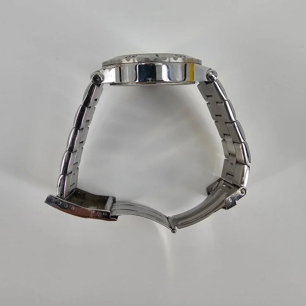Invicta Watch Mens Silver 1265 Chronograph Stainless Steel White Dial Sport